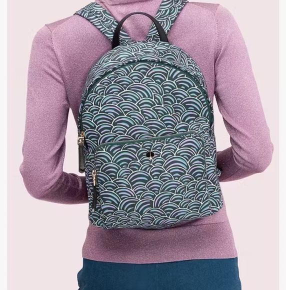 Kate Spade Taylor Party Bubbles Large Backpack - Picture 2 of 16